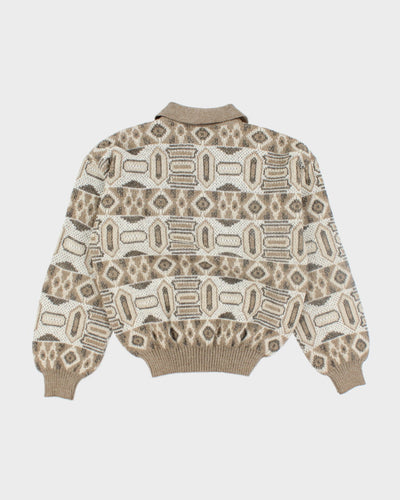 Vintage Conte of Florence Chunky Collared Knit Jumper - L