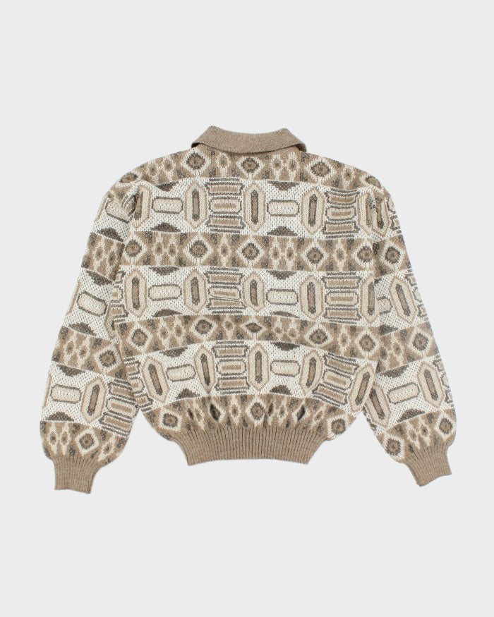 Vintage Conte of Florence Chunky Collared Knit Jumper - L