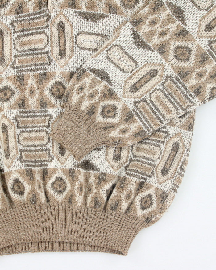 Vintage Conte of Florence Chunky Collared Knit Jumper - L