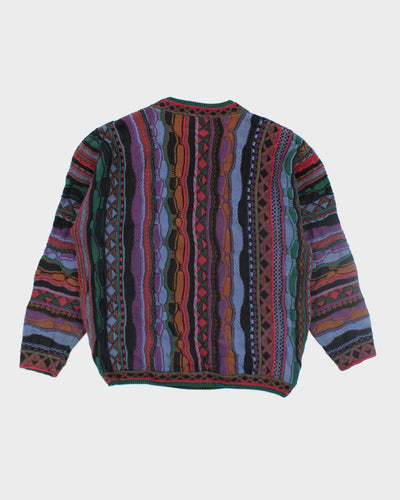 Vintage Tosani Heavyweight Patterned Knit Jumper - L