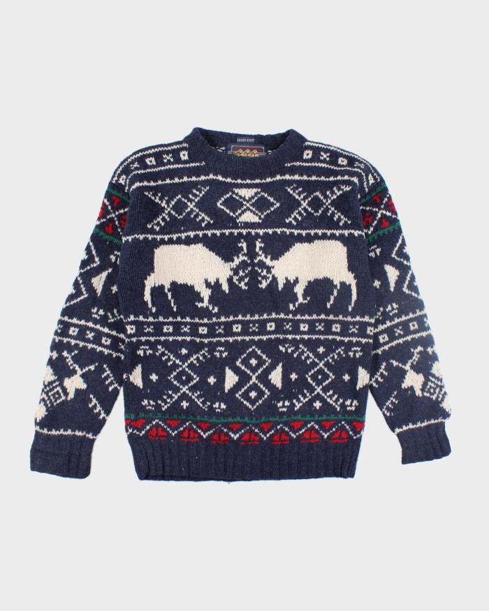 Vintage 90's Ralph Lauren Handmade Wool Knit Jumper - L
