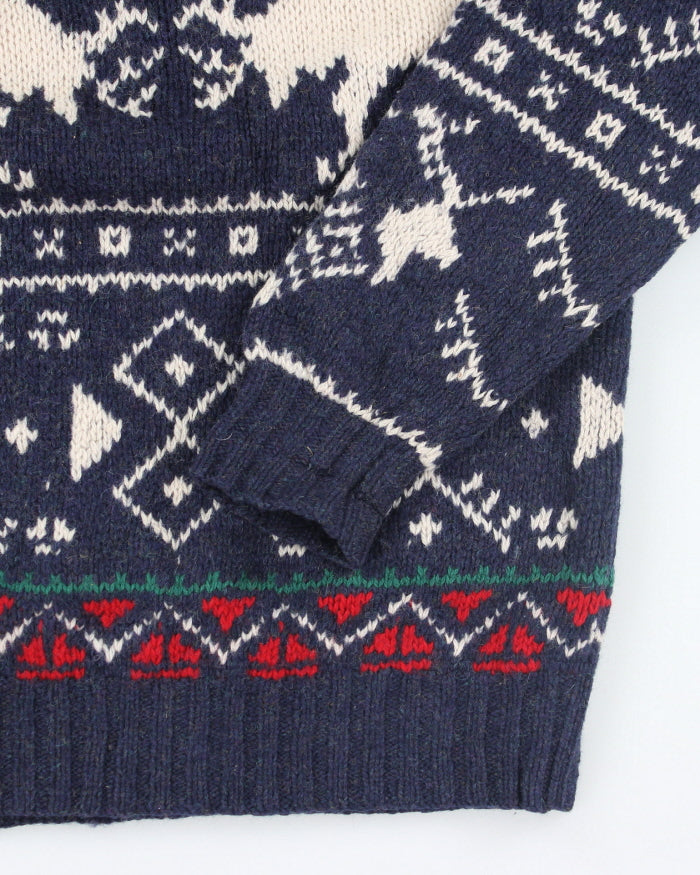 Vintage 90's Ralph Lauren Handmade Wool Knit Jumper - L