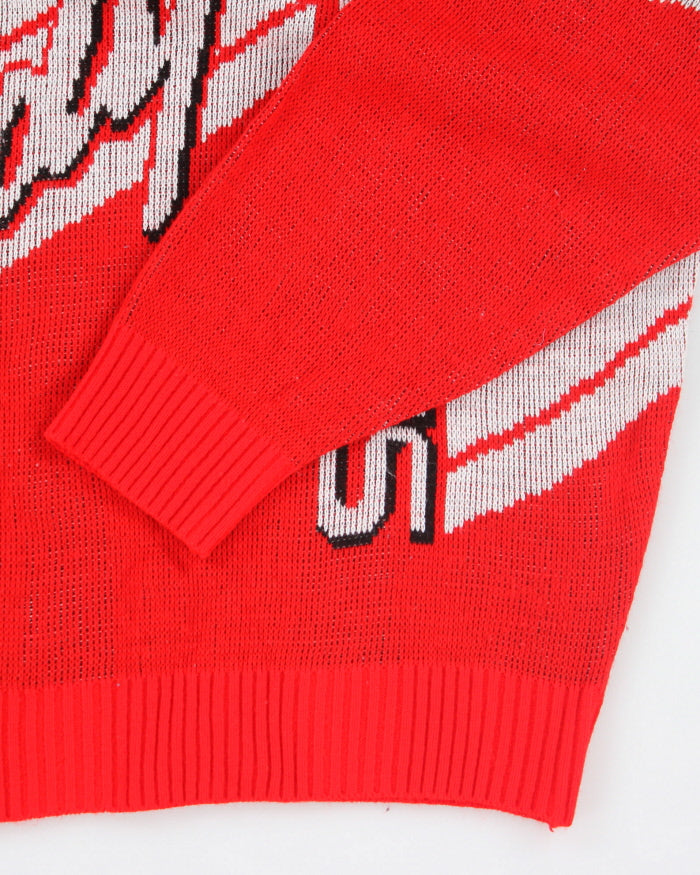 Vintage Indy Polaris Printed Knit Jumper - L