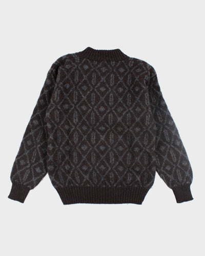 Vintage 90's Leo Chevlier Pure Wool Chunky Knit Jumper - S