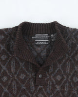 Vintage 90's Leo Chevlier Pure Wool Chunky Knit Jumper - S