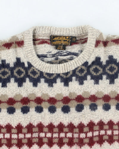 Vintage 90's Eddie Bauer Wool Blend Knit Jumper - L