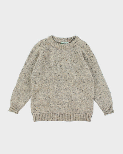 Vintage 90's Donegal Heavyweight Pure Wool Knit Jumper - L