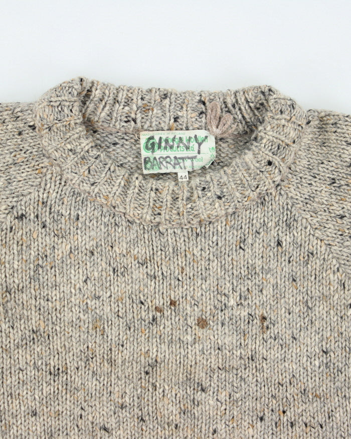 Vintage 90's Donegal Heavyweight Pure Wool Knit Jumper - L