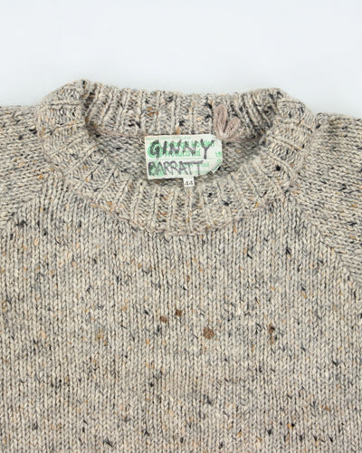 Vintage 90's Donegal Heavyweight Pure Wool Knit Jumper - L