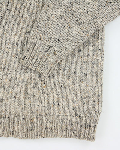 Vintage 90's Donegal Heavyweight Pure Wool Knit Jumper - L