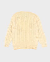 Vintage W&amp;J Wilson V-Neck Pure Wool Knit Jumper - L