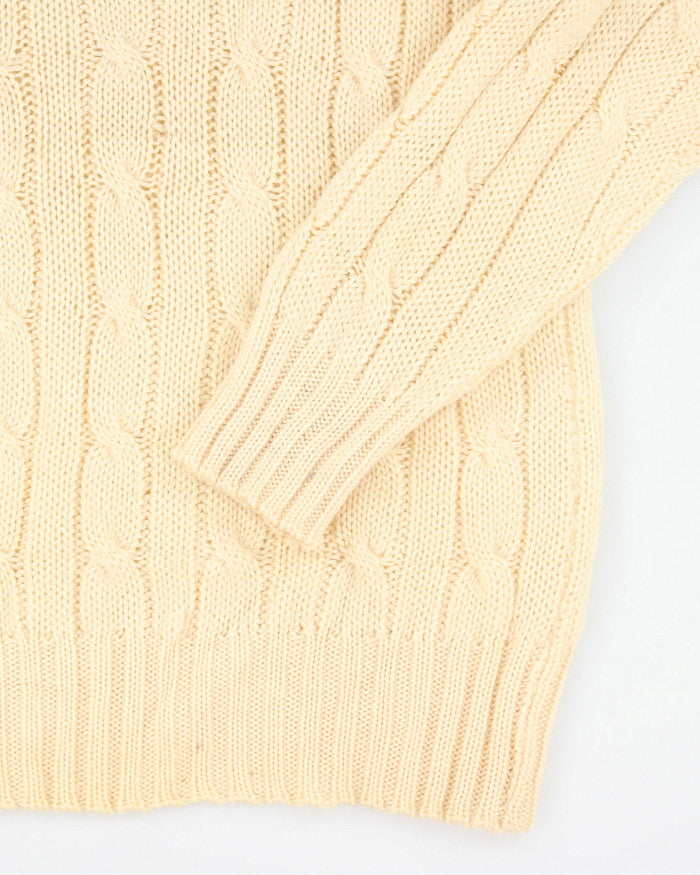 Vintage W&amp;J Wilson V-Neck Pure Wool Knit Jumper - L
