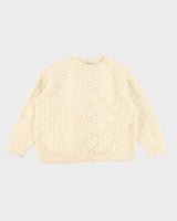 Vintage Heavyweight Blarney Aran Chunky Wool Knit Jumper - L