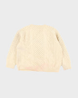 Vintage Heavyweight Blarney Aran Chunky Wool Knit Jumper - L