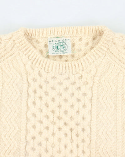 Vintage Heavyweight Blarney Aran Chunky Wool Knit Jumper - L