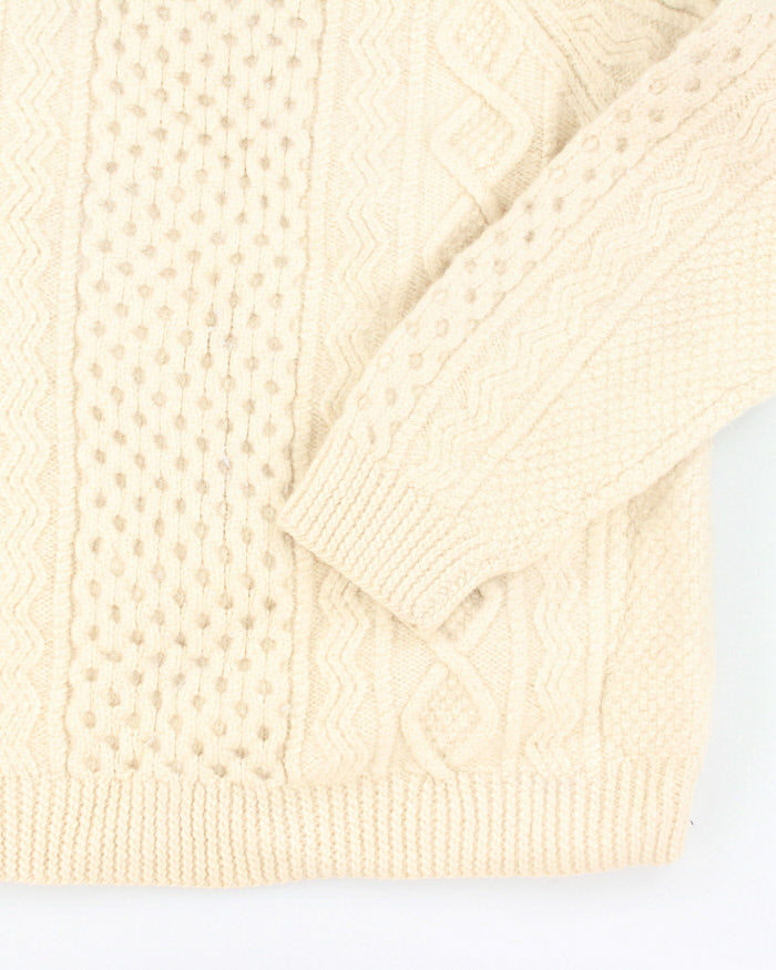 Vintage Heavyweight Blarney Aran Chunky Wool Knit Jumper - L