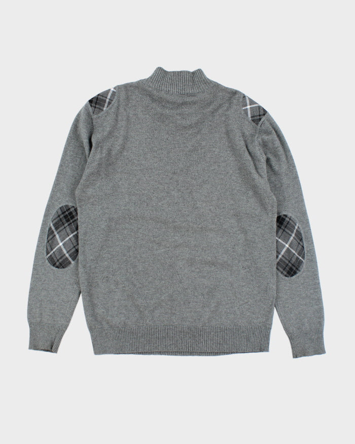 Burberry Wool & Cashmere Quarter Zip Jumper - XXL