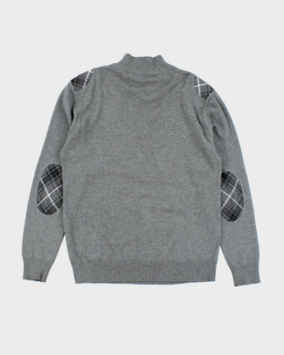 Burberry Wool & Cashmere Quarter Zip Jumper - XXL