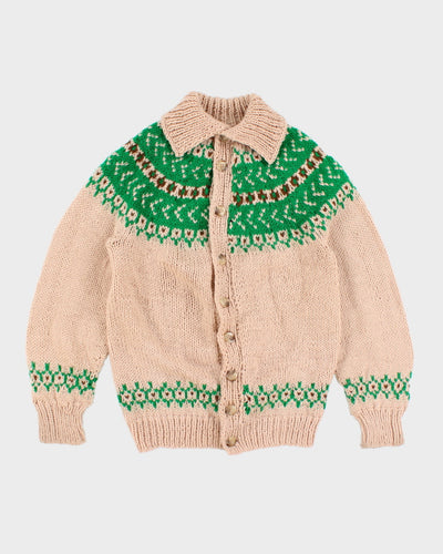 Vintage 90's Handmade Button Up Cardigan - L