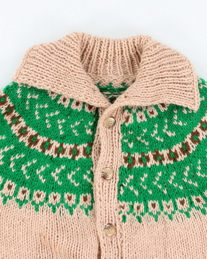 Vintage 90's Handmade Button Up Cardigan - L