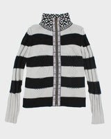 Dolce &amp; Gabbana Knit Wool Blend Zip-up Cardigan - M