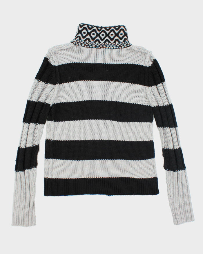 Dolce &amp; Gabbana Knit Wool Blend Zip-up Cardigan - M