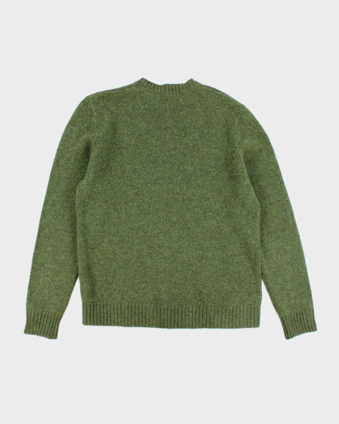 Vintage L.L.Bean Green Wool Knit Jumper - M