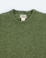 Vintage L.L.Bean Green Wool Knit Jumper - M