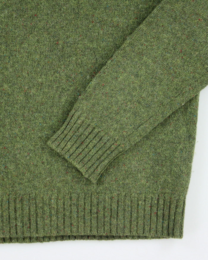 Vintage L.L.Bean Green Wool Knit Jumper - M
