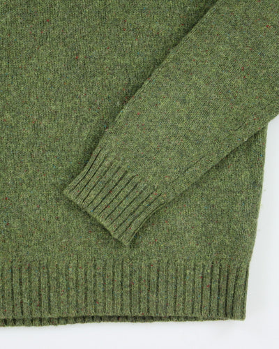 Vintage L.L.Bean Green Wool Knit Jumper - M