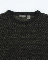 Vintage 90's Van Heusen Chunky Wool Blend Knit Jumper - L