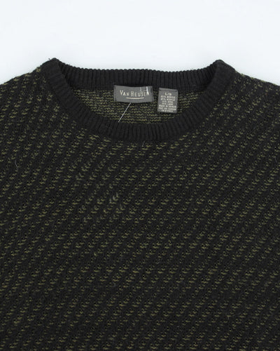 Vintage 90's Van Heusen Chunky Wool Blend Knit Jumper - L