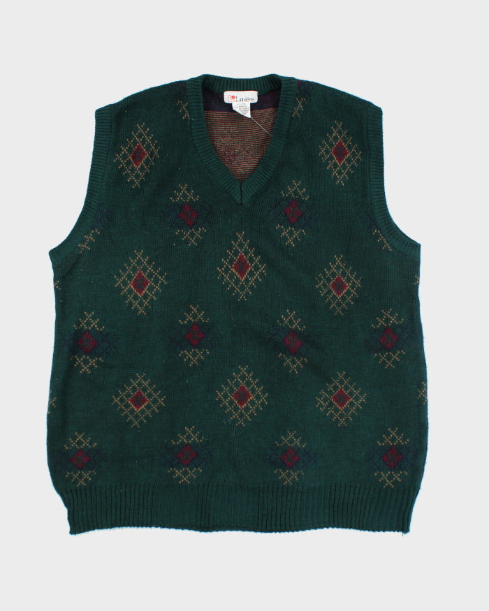 Vintage 90's Lumiere Chunk Tanl Knit Jumper - XL