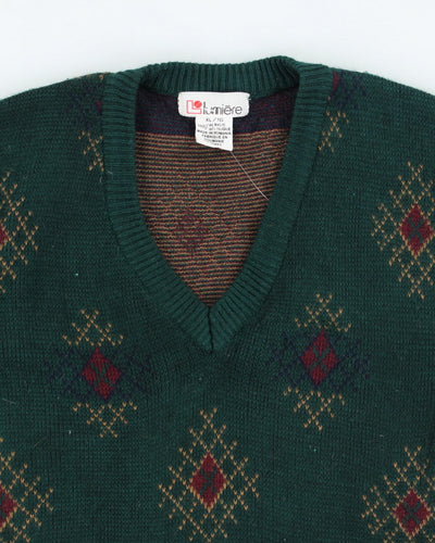 Vintage 90's Lumiere Chunk Tanl Knit Jumper - XL