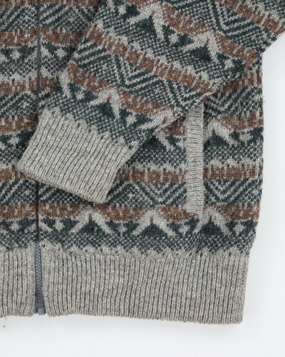 Vintage La Salino Wool Zip-up Jumper - XL