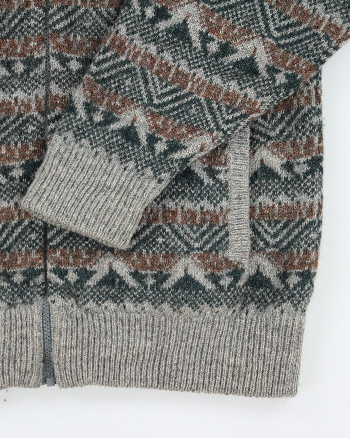 Vintage La Salino Wool Zip-up Jumper - XL