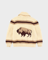 Vintage 90's Cowichan Chunky Zip Knit Jumper - S