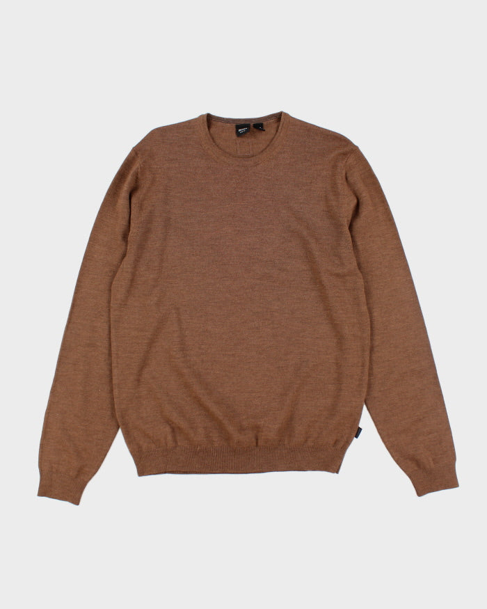 Hugo Boss Brown Wool Jumper - XL