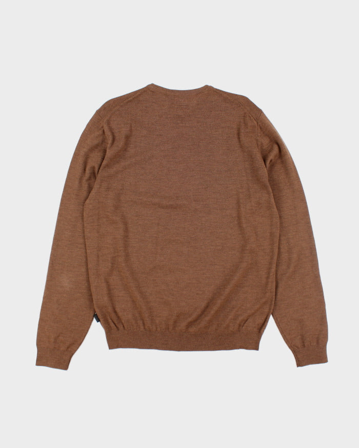 Hugo Boss Brown Wool Jumper - XL