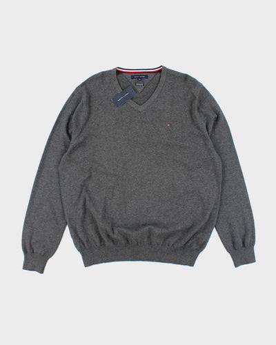 Deadstock Tommy Hilfiger Grey Jumper - XL