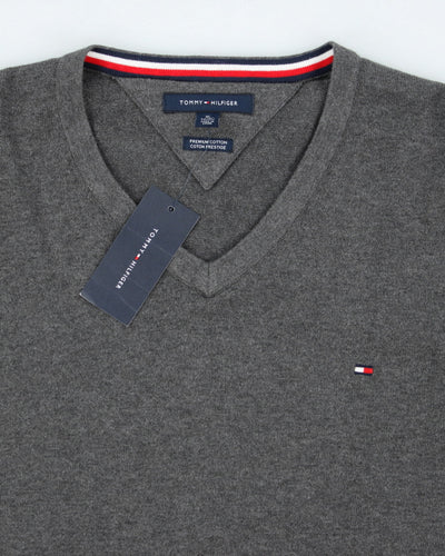 Deadstock Tommy Hilfiger Grey Jumper - XL
