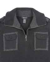 Vintage Distinction Wool Blend Quarter Zip Jumper - L