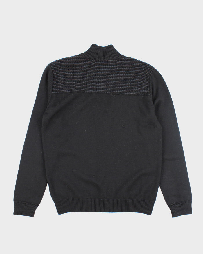 Vintage 2000's Hugo Boss Funnel Neck Merino Wool Knit Jumper - M