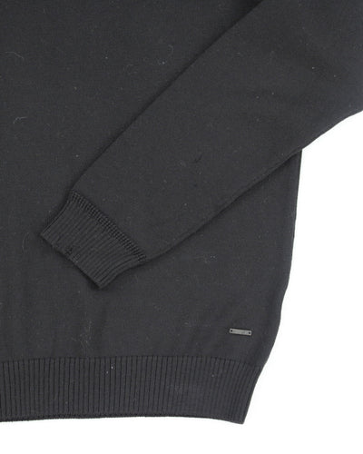 Vintage 2000's Hugo Boss Funnel Neck Merino Wool Knit Jumper - M