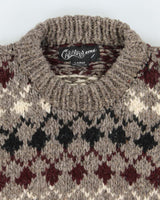 Vintage Caravan Chunky Knit Wool Jumper - L