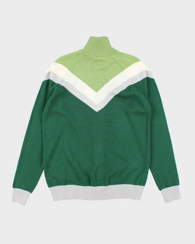 Adidas Green Wool Blend Zip-up Jacket - M