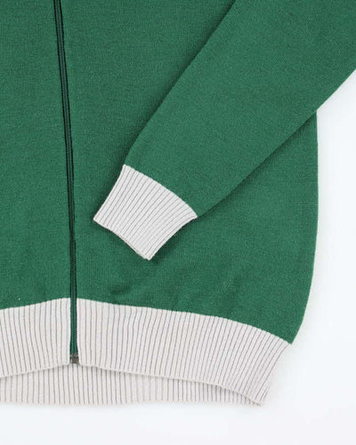Adidas Green Wool Blend Zip-up Jacket - M