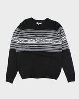 Vintage 2000's Burberry Brit Patterned Knit Jumper - M