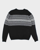 Vintage 2000's Burberry Brit Patterned Knit Jumper - M