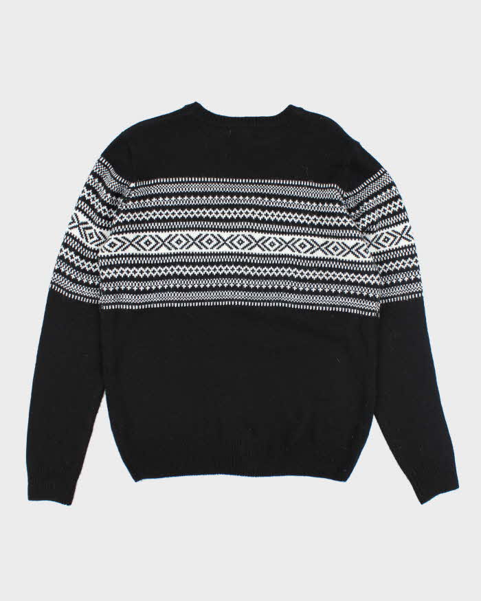 Vintage 2000's Burberry Brit Patterned Knit Jumper - M